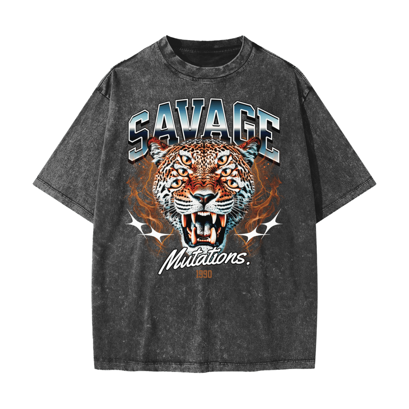 Savage Mutations Heavyweight Snow Washed T-Shirt