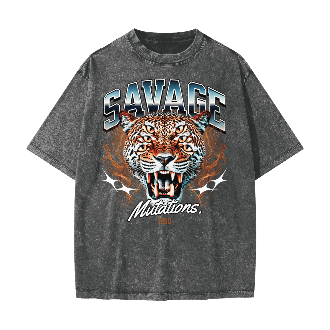 Savage Mutations Heavyweight Snow Washed T-Shirt