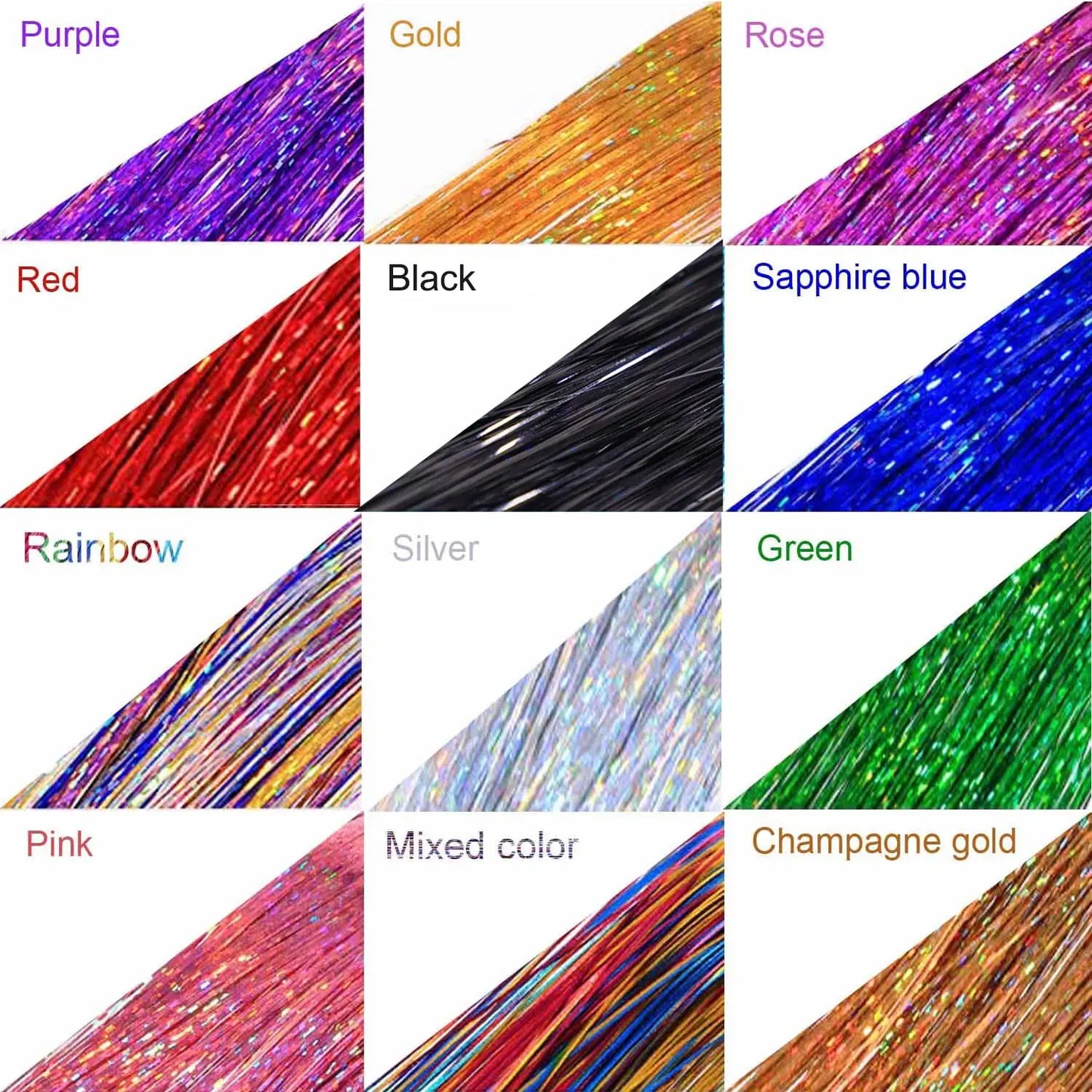 Test prefix TwinkleGlow™ Tinsel Extensions 💫