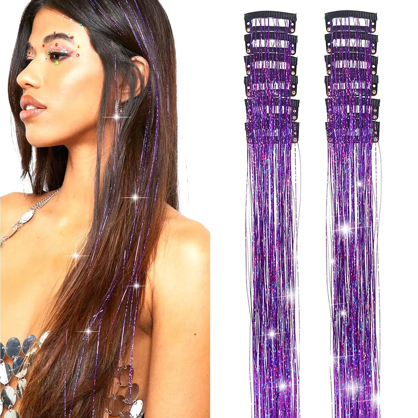Test prefix TwinkleGlow™ Tinsel Extensions 💫