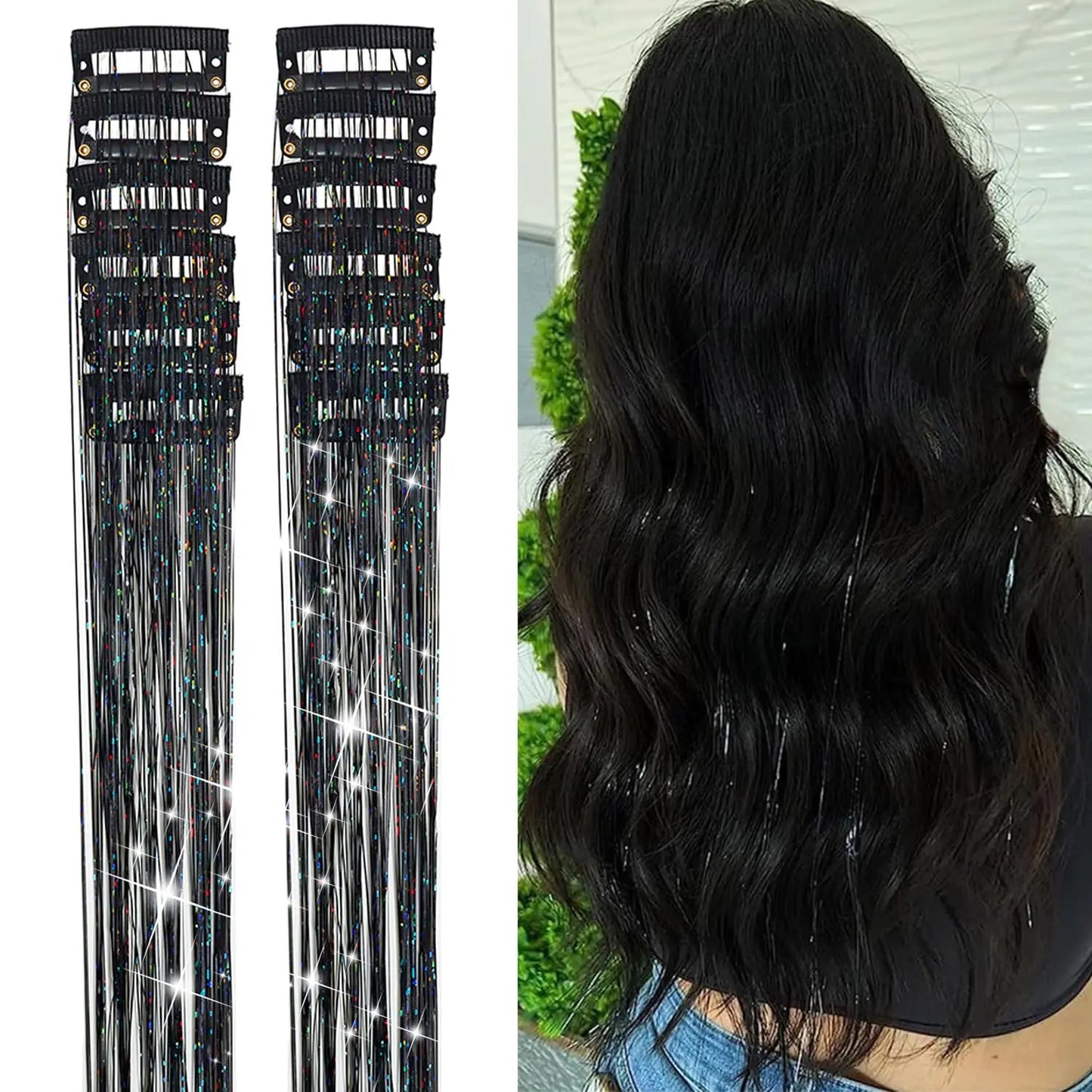 Test prefix TwinkleGlow™ Tinsel Extensions 💫