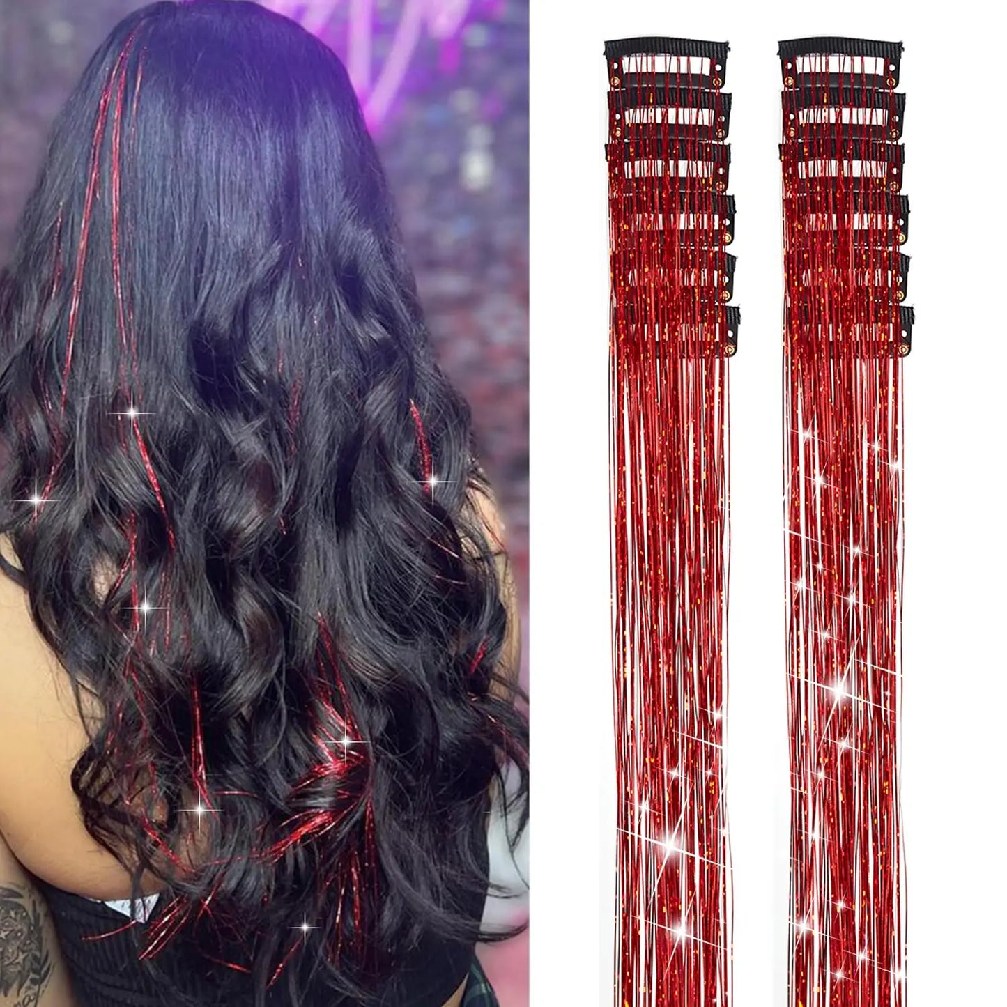 Test prefix TwinkleGlow™ Tinsel Extensions 💫