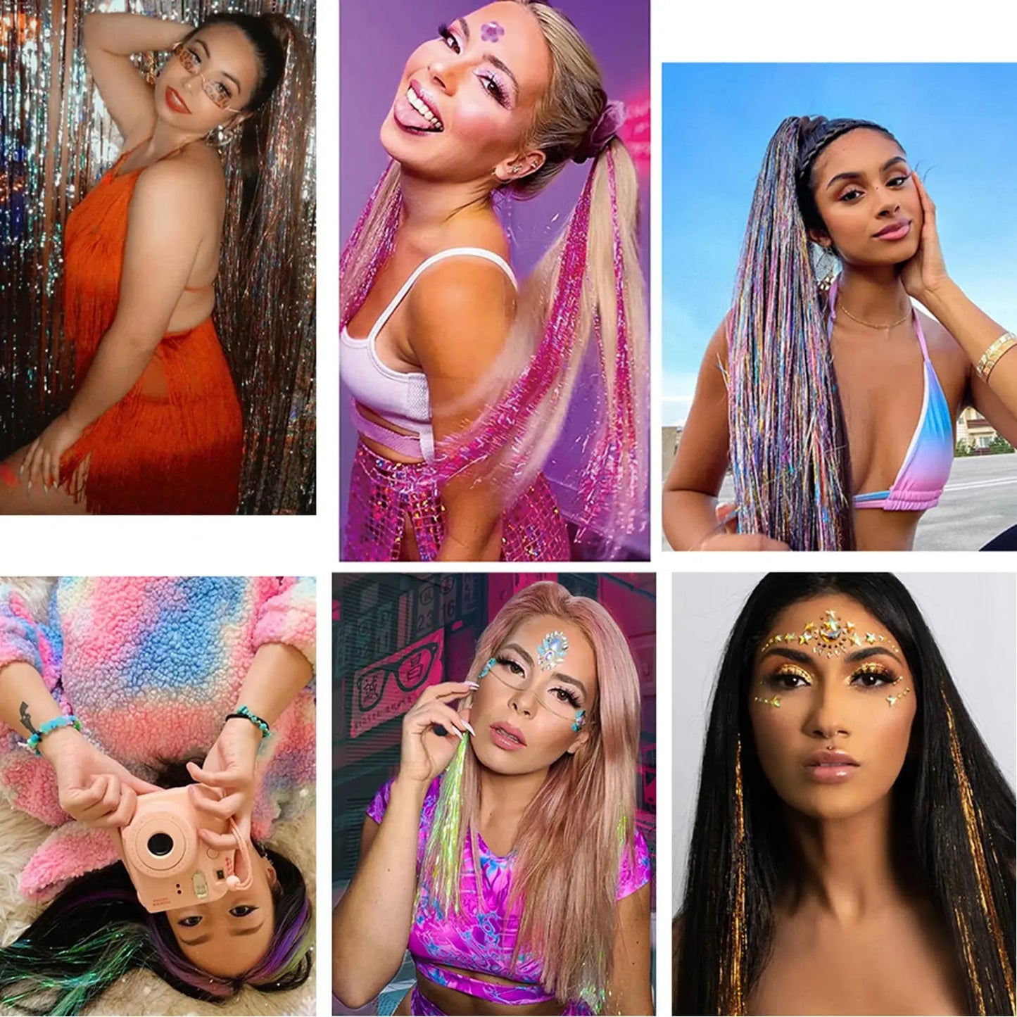 Test prefix TwinkleGlow™ Tinsel Extensions 💫